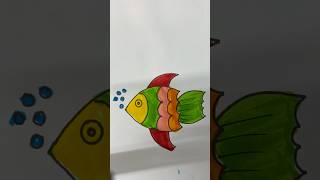 Rainbow fish 🌈🌈 #satisfying #rainbow#art #colors #drawing #creative #trending #labubu #song #viral