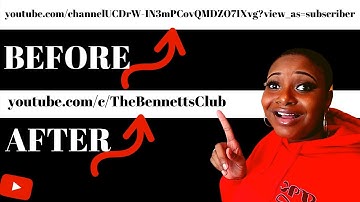 HOW TO FIND YOUR YOUTUBE CHANNEL URL 2020//YouTube custom URL detailed tutorial//The Bennetts Club