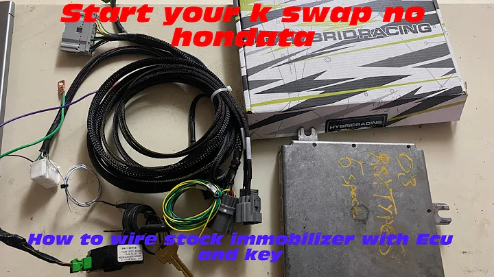 Honda Civic k20a2 ekk2 crate swap part 3 (immobilizer wire up)