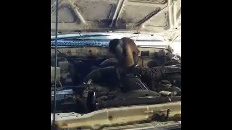Afrikanischer KFZ-Meister bei der Arbeit