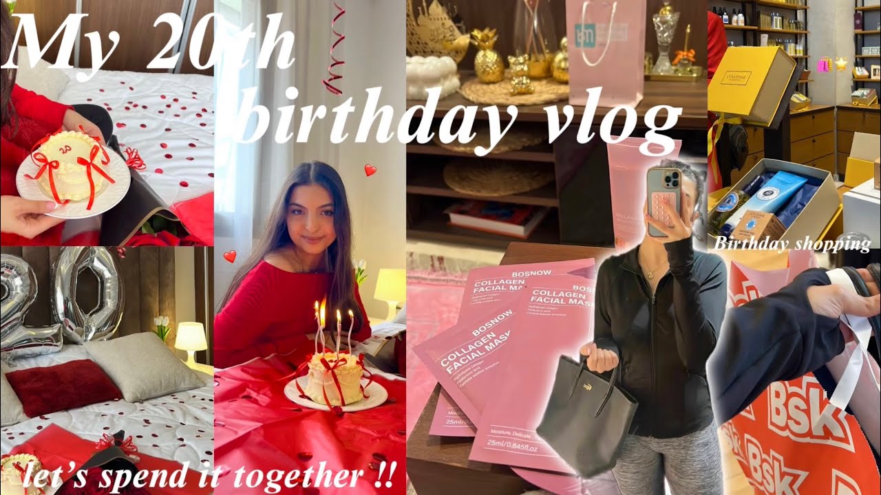 BIRTHDAY VLOG 🎂💌❤️| كيف دوزت عيد ميلادي 🎁🤫🌟 أجيو تشوفو اشنو شريت(birthday shopping🛍️glow up🫧met gala