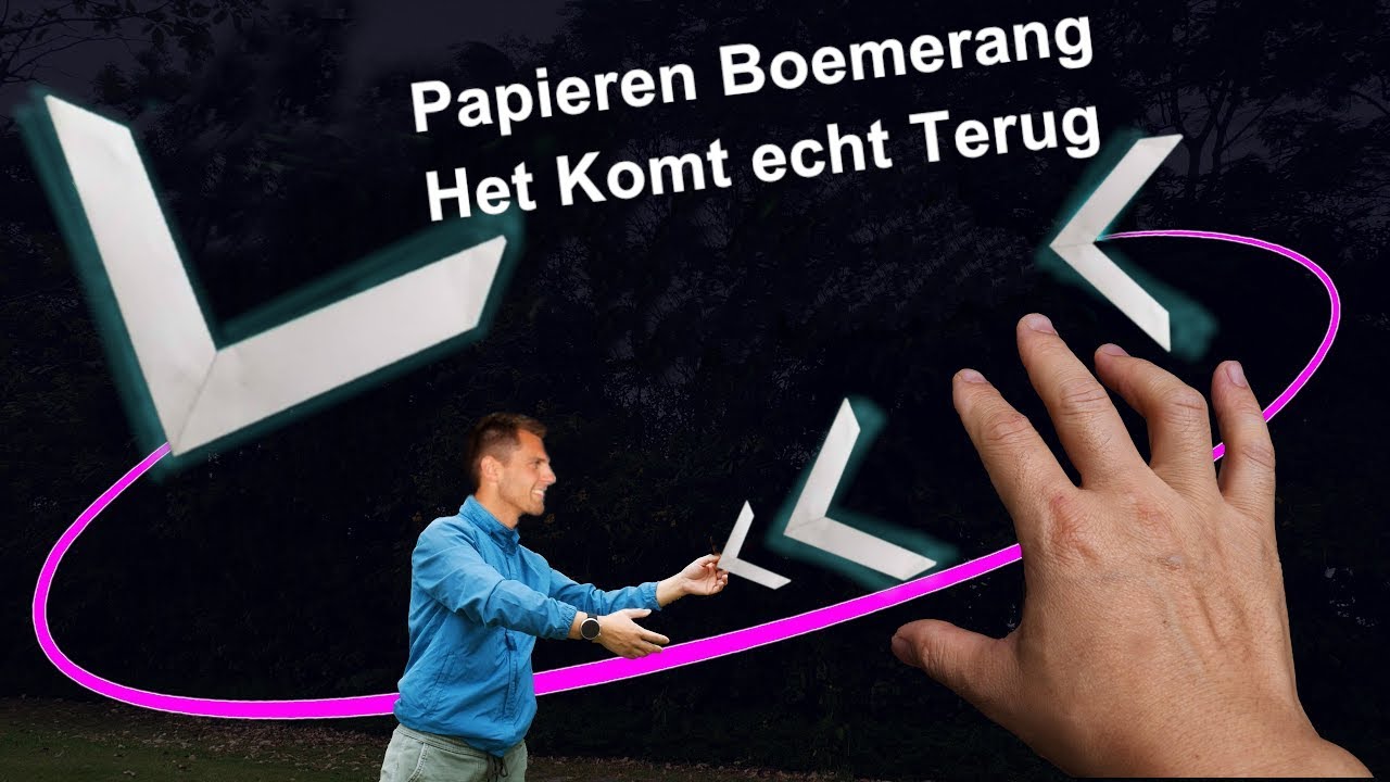 🪃 🪃 Hoe maak je een papieren boemerang die echt terugkomt!🪃 - YouTube