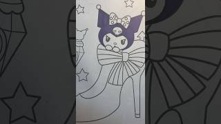 Kuromi coloring🐱 #coloring #coloringbook
