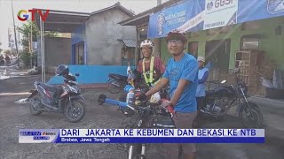 Two Men from Jakarta and Bekasi Travel Home by Bicycle to Kebumen and West Nusa Tenggara #Buletin...