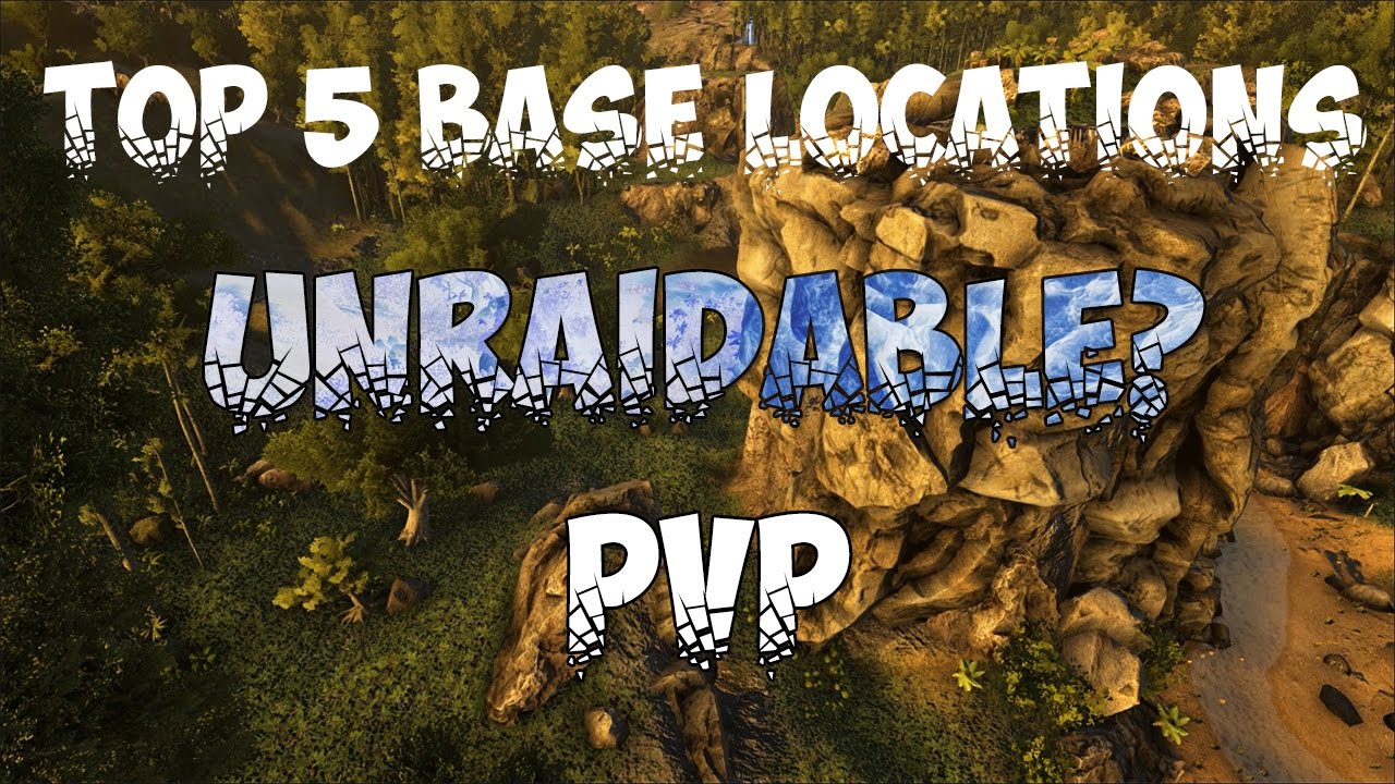 5 Best Base Locations On The Island Map Ark Survival Evolved Youtube