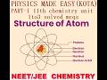 PART-I 11th chemistry unit 1 to 3 solved mcqs; some basic concepts of chemistry; structure of atom;