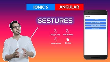 Ionic Angular Gestures (Tap, DoubleTap, Long Press & Swipe Gestures) using directives