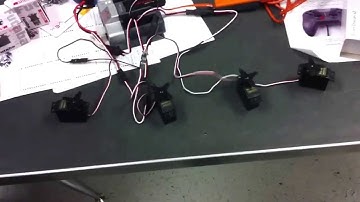 4 servo motors on one vex controller