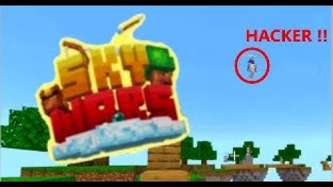 Cubecraft Skywars but theres a fly hacker