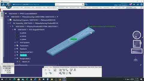 Prismatic Machining Drilling Holes cnc programming CATIA 3D Experience 2