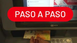 How to deposit at a Santander Río ATM - Self-Service