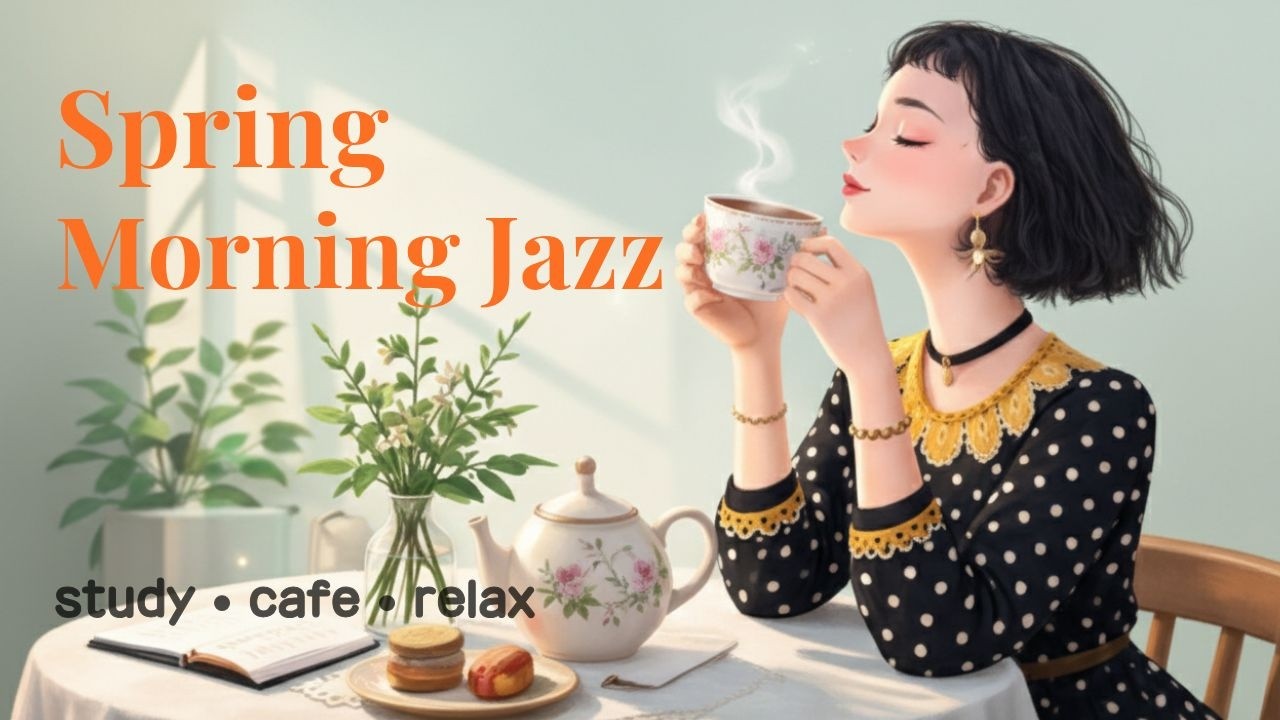Spring Morning Jazz ☀️ Warm Jazz Pop for Study, Work & Cafe | Relaxing Background Music