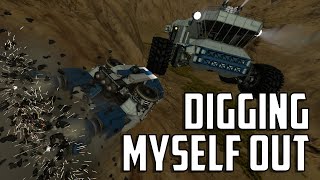 Space Engineers - S3E39 'Time To Dig Myself Out'