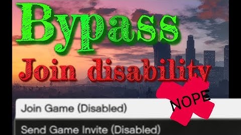 GTA V - How to join/invite friends, bypass disability [PS4/PC]