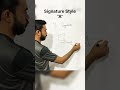 Signature style of letter A #signature #calligraphy #handwriting #art #howtodraw #shorts