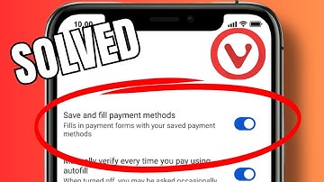 How to enable payment method autofill in Vivaldi