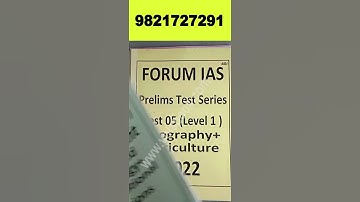 Forum IAS Prelims Test Series Review | UPSC Test Series 2022 | #upscprelimstestseries #iastestseries