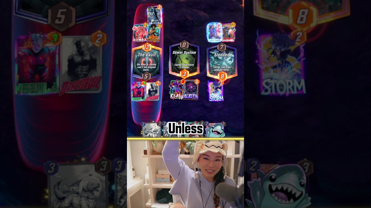 "Lockdown = Noob" Gets Beaten by a Lockdown Deck 😭😭😭 #marvelsnap #shorts