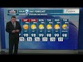 A hot and humid weekend is expected