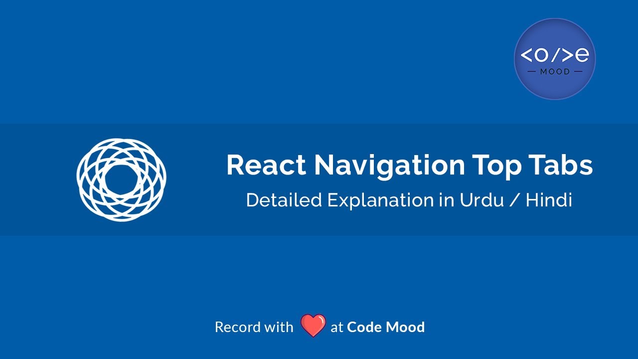 Getting Started Top Tabs React Navigation v5 in React Native | Hindi ...