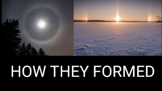 White circle around moon and sun explained