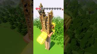 UPGRADING STEVE'S ARMOR VS MINECRAFT TOWER #minecraft #teardown