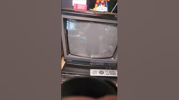 Closer look at 13Inch CRT Magnavox TV. Manufactured November 1987 Chasis & Model Number 13A304-00AA
