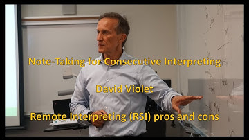 Note Taking for Consecutive Interpreting   David Violet   Remote Interpreting
