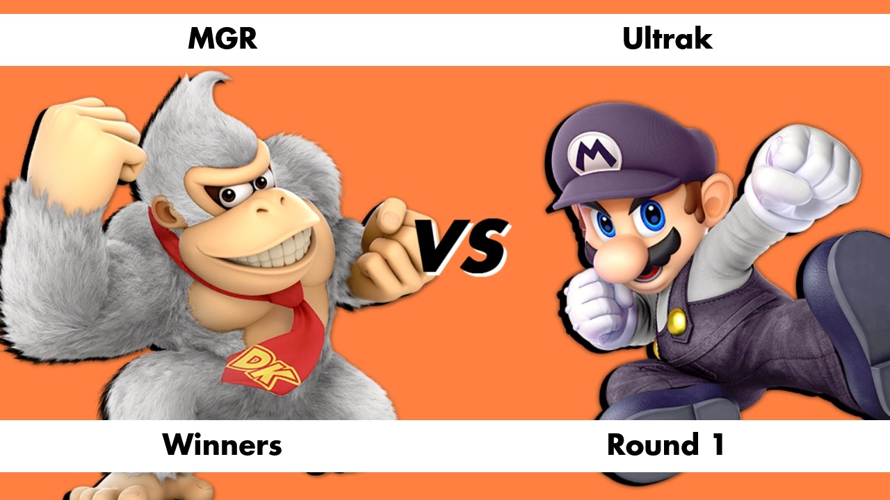 MGR (Donkey kong) vs Ultrak (Mario) | Smash Burgers: Apollokid Saga - Winners Round 1