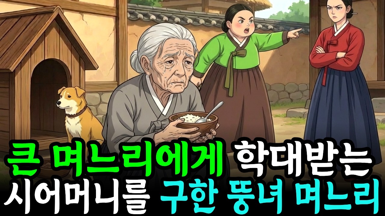 개집 옆에서 잔반 먹으며 구박받는 시어머니를 구한 뚱녀 지혜로운며느리   | 야담 | 옛날이야기 | 민담 | 오디오북 |수면동화 | 시니어 | 조선야담