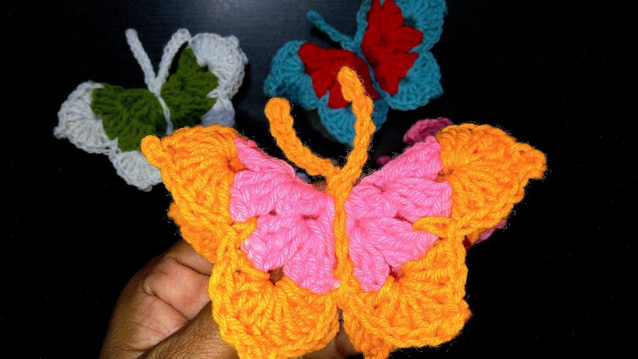 How to make butterfly using wool 💛🦋 // learn with 