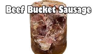 A Big Bucket of Beef Sausage