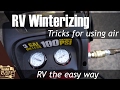 Tips for RV winterizing with compressed air - RV maintenance the easy way