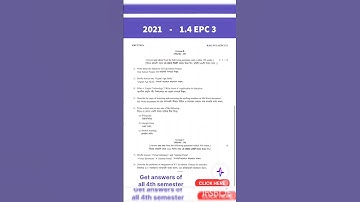 B.ed 4th Semester/critical understanding of ICT questions paper #2021 #bed #question #ugc #shorts