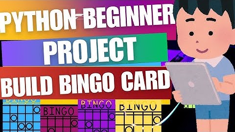 Python Project for Beginners| Build a Bingo Card #pythonforbeginners #python     #pythonprojects