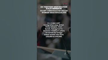 NEW CHANGES TO SKILLED WORKER VISA MINIMUM SALARY #ytshorts #UKImmigrationRule