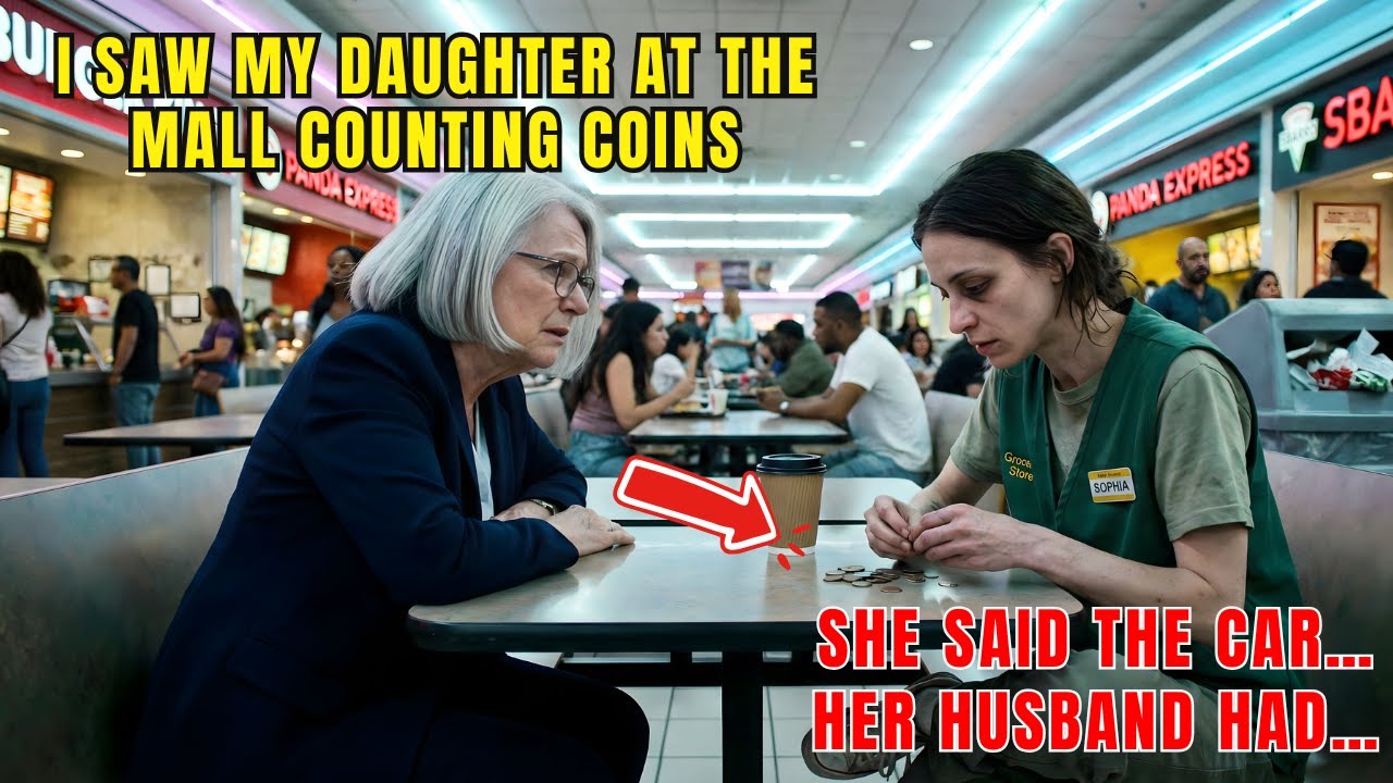 I Saw My Daughter at the Mall Counting Coins. I Asked, “Where’s Your Car?” She Said Her Husband An…