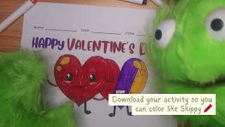 Happy Valentine's Day! 💖 Free Coloring Activity