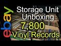 Unboxing Storage Auction Unit 7,800 Vinyl Record Collection Once In a Life Time Find