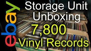 Unboxing Storage Auction Unit 7,800 Vinyl Record Collection Once In a Life Time Find