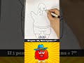 Make A Cartoon Painting Using Your Hand 🦈🎨 #shorts