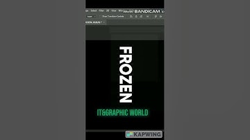Frozen Text Effect - Photoshop Tutorial | IT&GRAPHIC WORLD