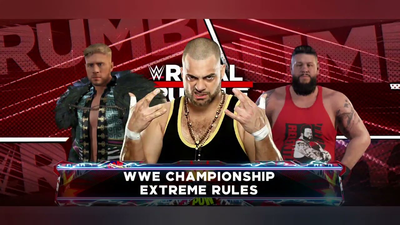 Luke2k Royel Rumble Match Cards 