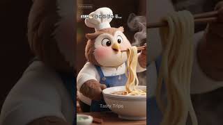 🍜 Owl Chef’s Midnight Udon Slurp ASMR 🦉 | Deep Broth &amp; Noodle Therapy