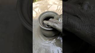 clay jog making with pottery wheels #pottery