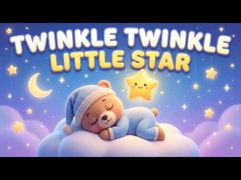 ⭐ Twinkle Twinkle Little Star⭐ Bedtime Music Lullaby | Calming Sleep Songs for Babies and Toddlers 🌟