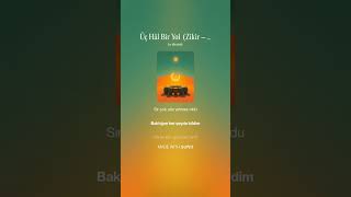 Fikir Düştü Hayrete, Hayret Düştü Secdeye... | Tefekkür ve Zikir