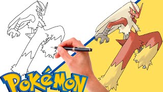 Como Desenhar FACILMENTE O POKÉMON BLAZIKEN ! #257 | geração 3 screenshot 5