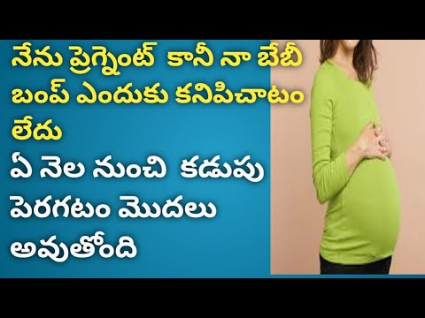 Why My Baby Bump is not showing || Baby bump not showing up during pregnancy in telugu| బేబీ బాంప్