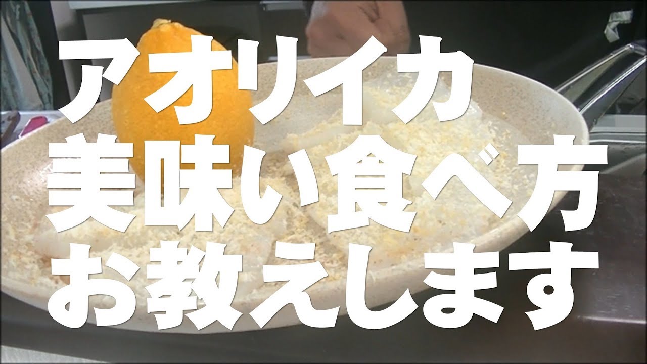 アオリイカのさばき方 簡単まさかの食べ方で超絶美味い エギングして釣ったらレモンを用意しよう Youtube